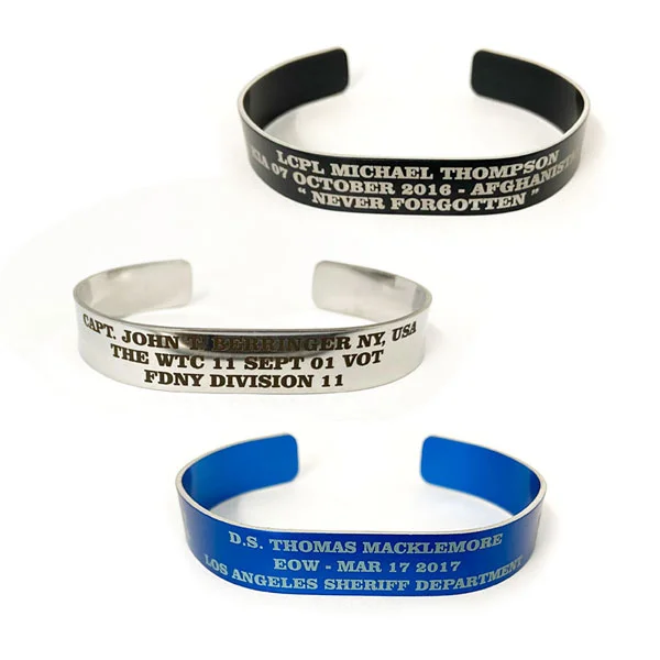 military memorial bracelets