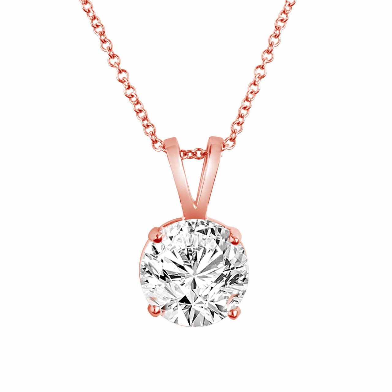 diamond solitaire pendant