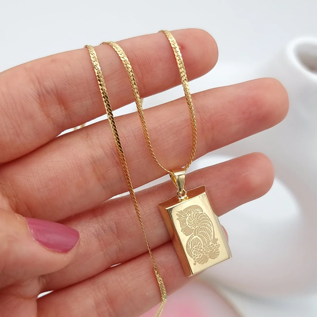 gold bar pendant