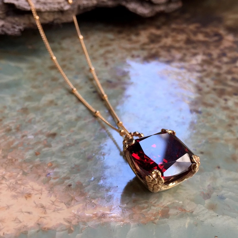 garnet pendant