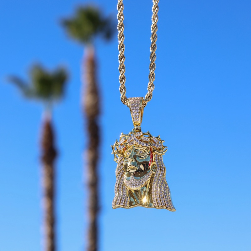 gold jesus pendant