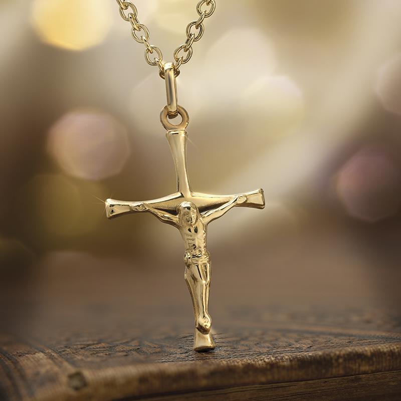 gold crucifix pendant